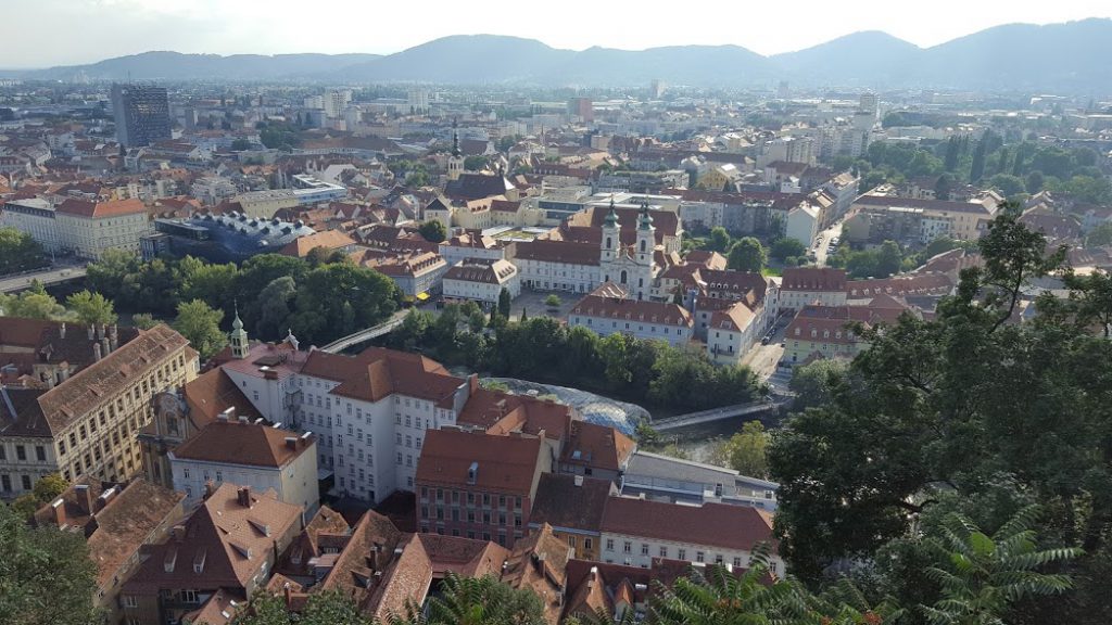 Graz view from hill