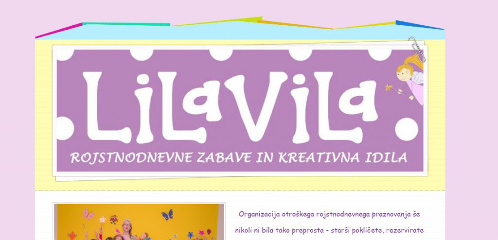 Lila Vila Ljubljana website