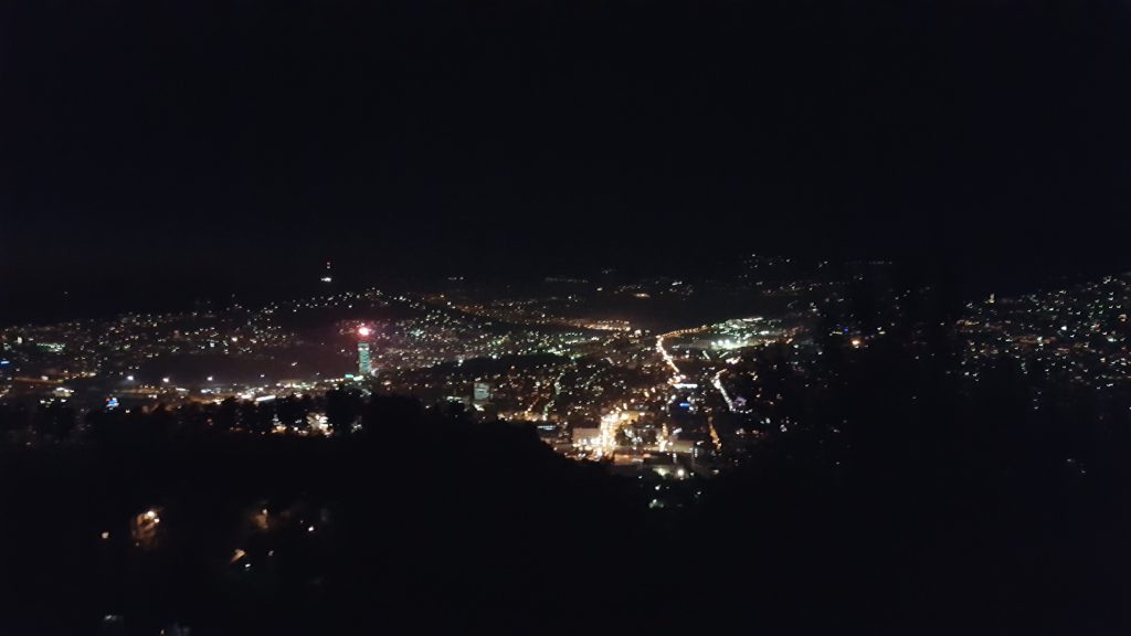 Night view of Sarajevo