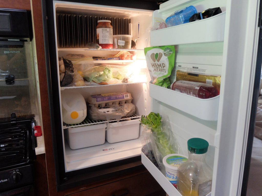 fridge in a motor home