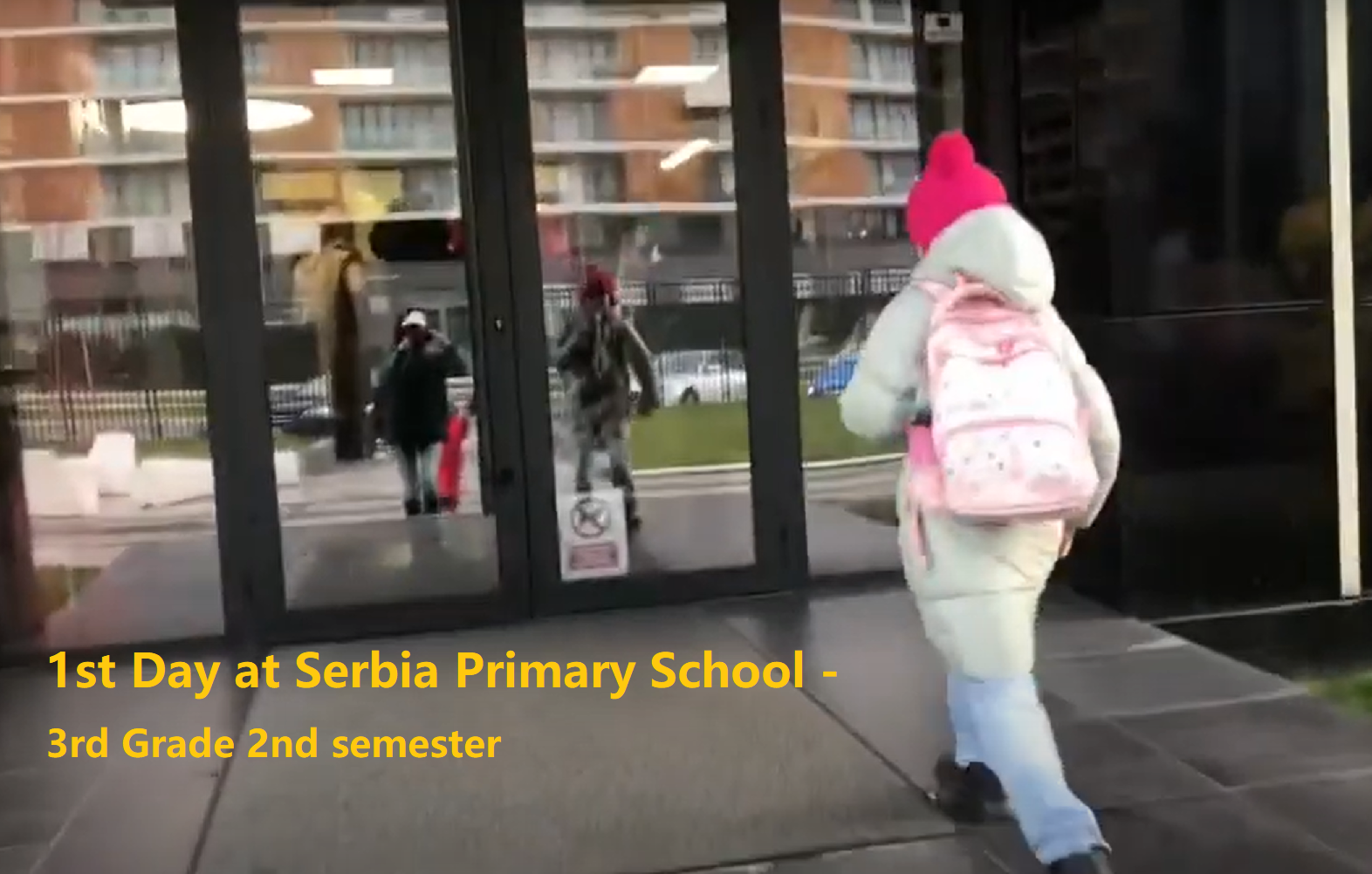 1st day at Serbia primary school